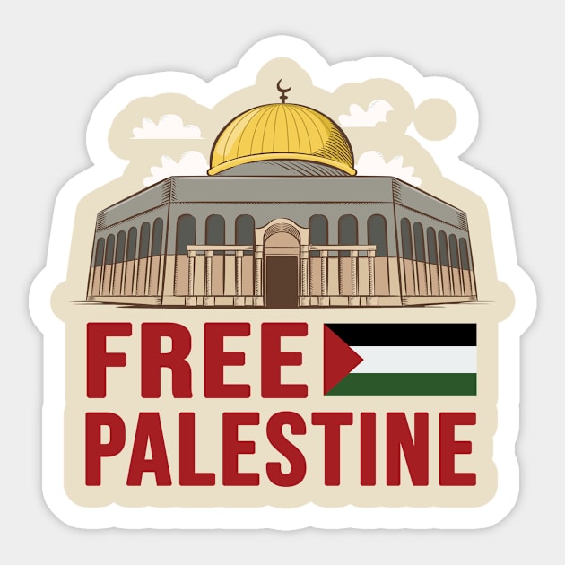 Save Palestine Free Palestine Sticker by IKAT